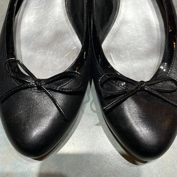 Franco Sarto black leather sling backs (sz 8) - Picture 5 of 14